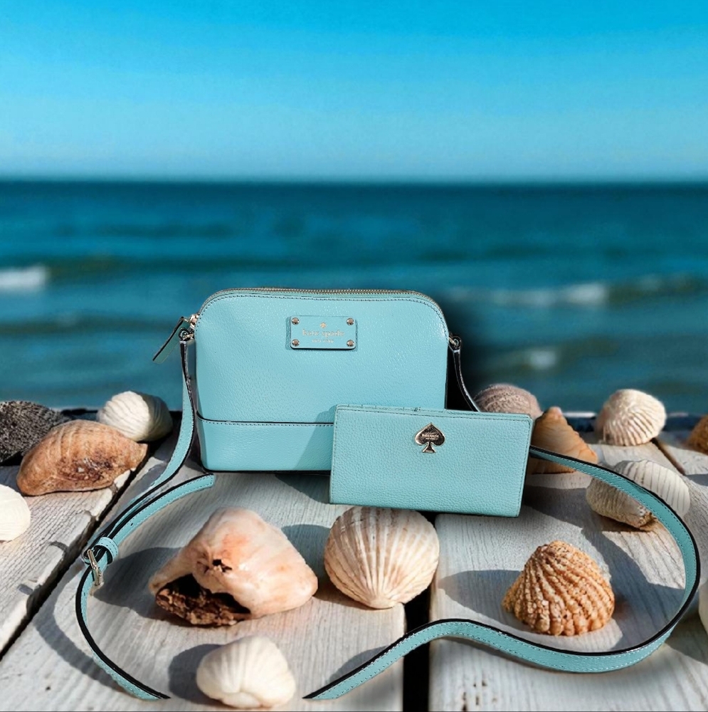 Kate Spade Aquamarine Crossbody Bag and Wallet - Picture 2 of 7